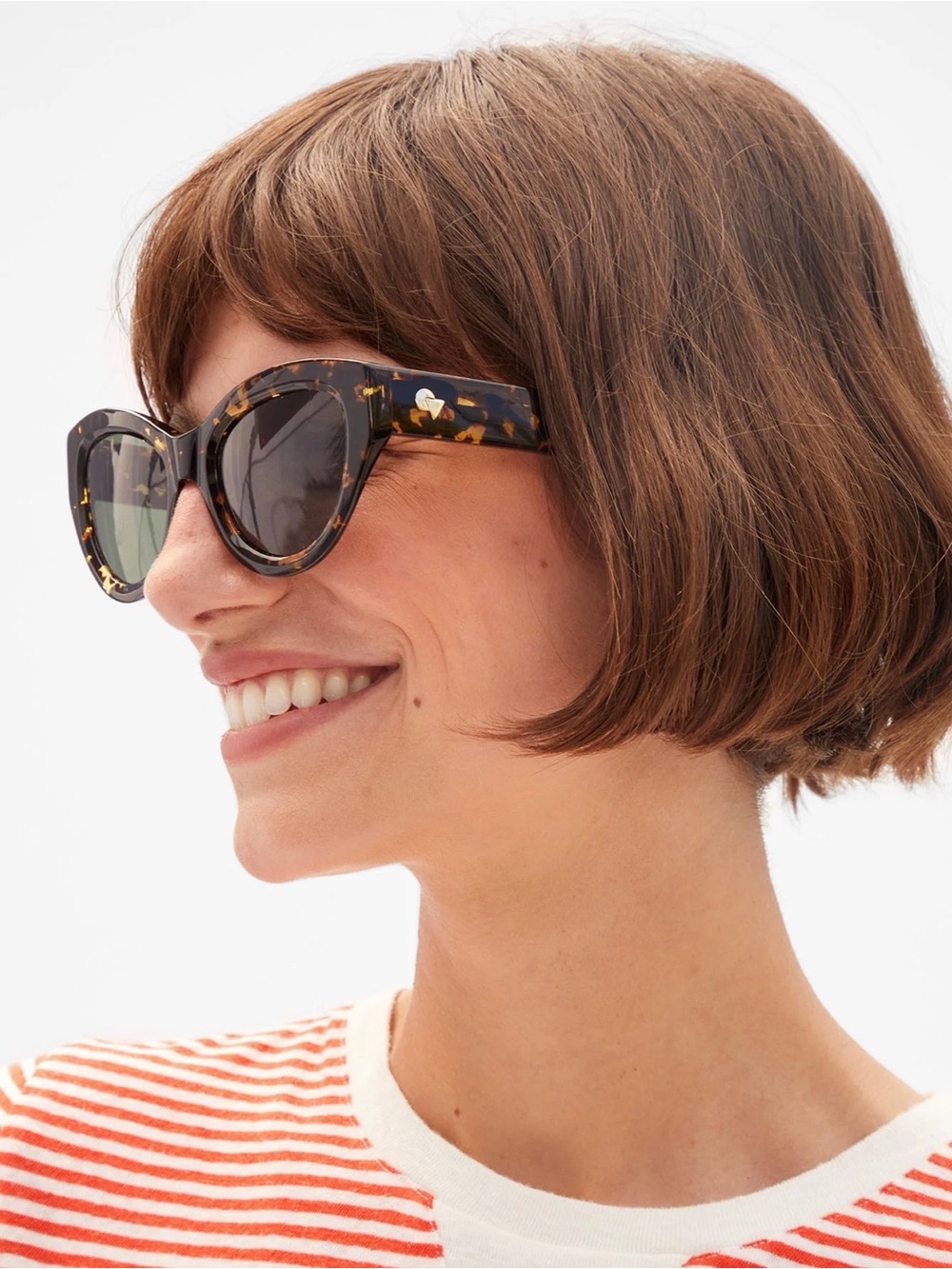 Clare V Sophia sunglasses - Zebra Tortoise NWT $180 - Picture 4 of 13